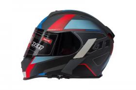 Capacete X11 Revo Pro Flagger SV Preto e Vermelho (C/VISEIRA SOLAR)